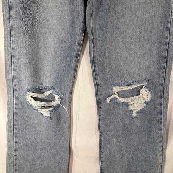 NWT Adika Women’s Light Wash Distressed Jeans Size Large 30×34 • NWT raw hem - Picture 3 of 8
